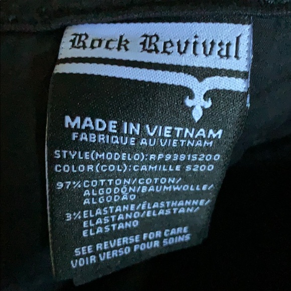 SOLD❗️ROCK REVIVAL Moto Camille jet black size 27 - Picture 8 of 8